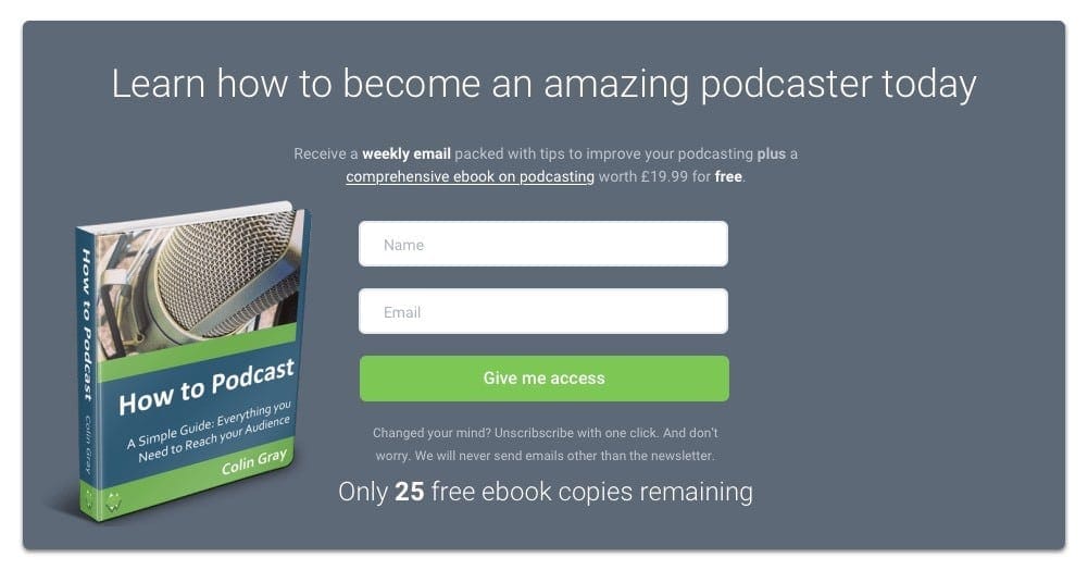 marketing tips ad with Learn how to become an amazing podcaster today. 