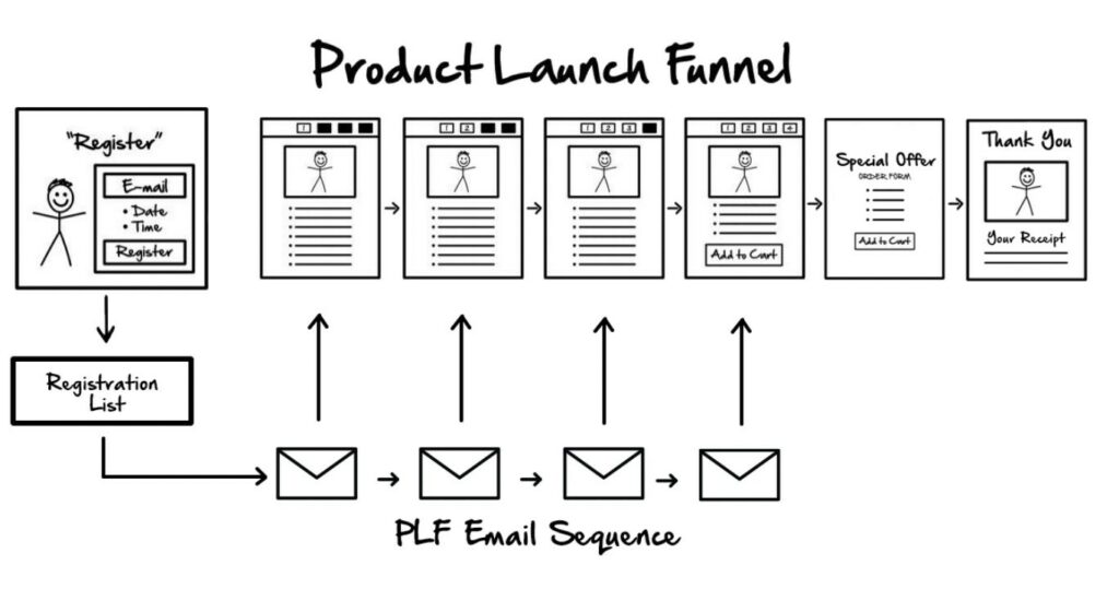 product launch funnel