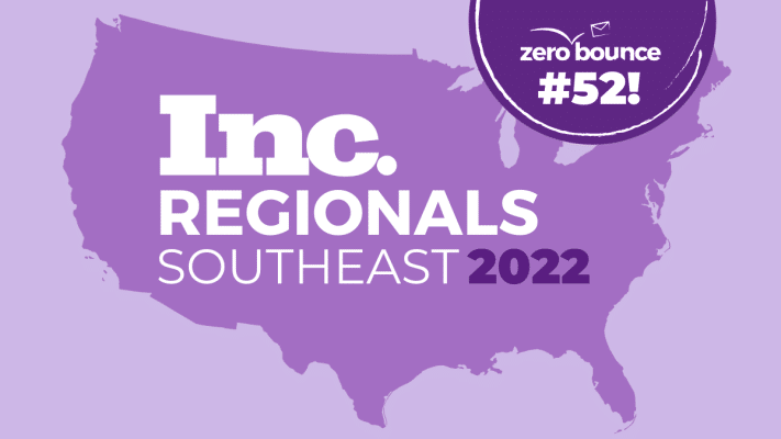 ZeroBounce has made it Inc. Regionals Southeast 2022